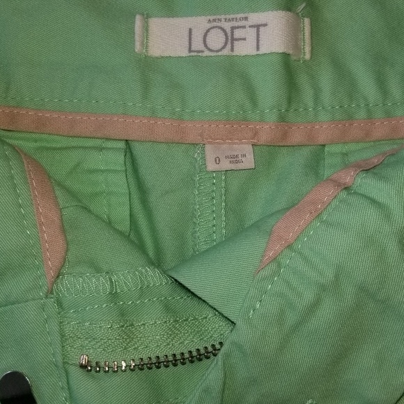 Ann Taylor Loft Seafoam Green Shorts - Picture 3 of 3